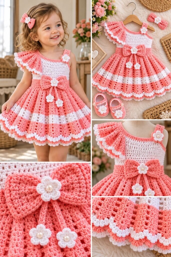 Crochet Baby Dress Free Pattern